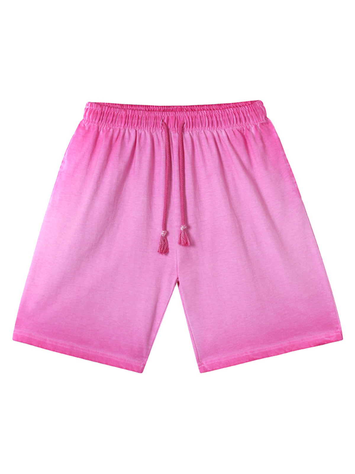 Distressed Washed Drawstring Shorts 