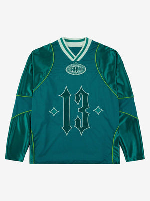 Supermade American Gothic Font Satin Mesh Jersey 