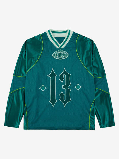 Supermade American Gothic Font Satin Mesh Jersey 