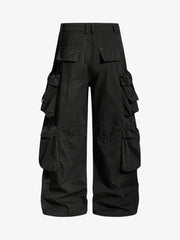Pantalon brodé étoiles et léopard