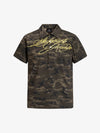 Floral Letter Print Polo Shirt