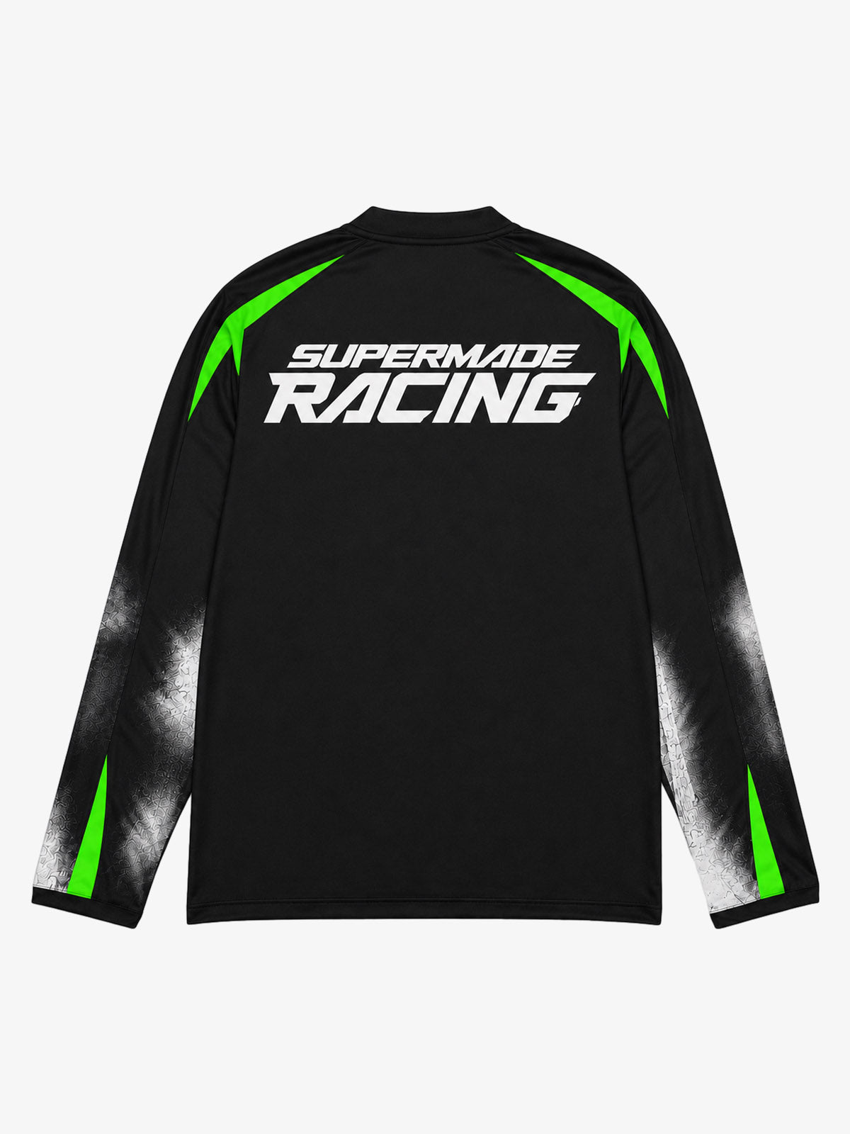Skull Graphic Layered Racing Logo Long Sleeve Tee