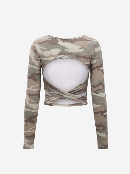 Open-Back Fitted Tee