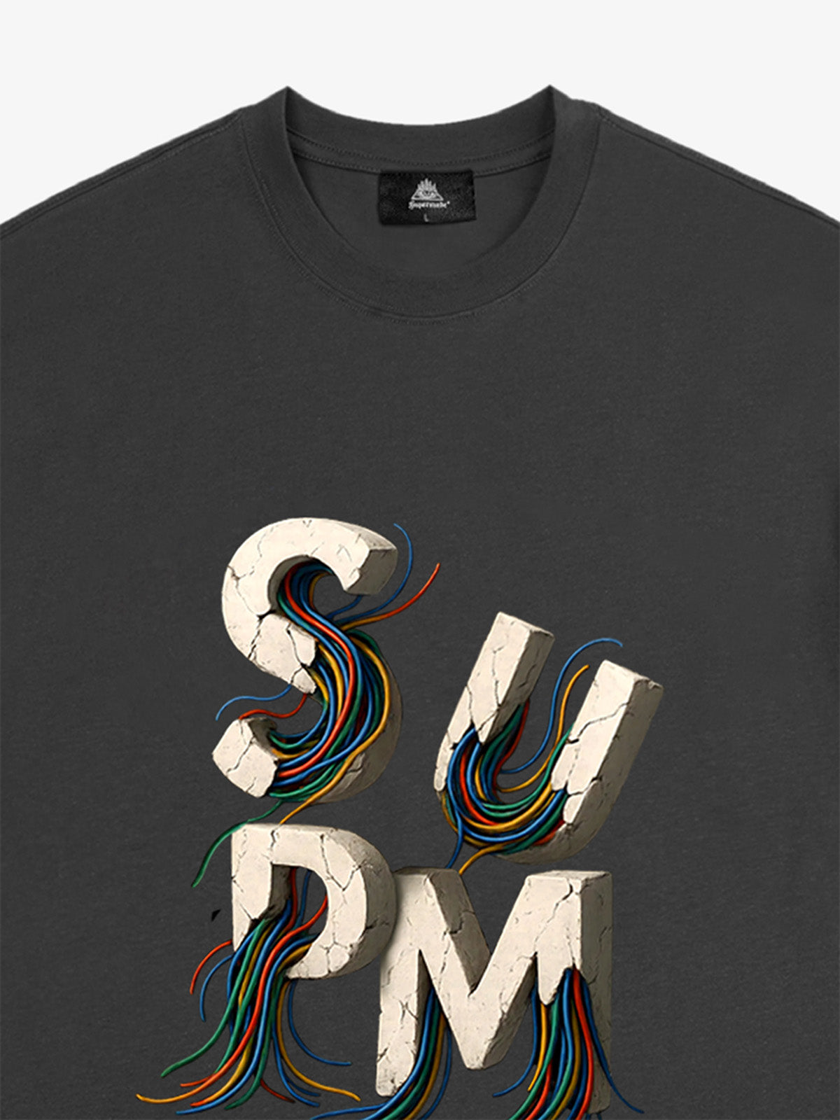 supm cable graphic T-shirt 