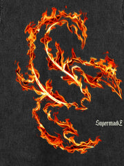 Flame Scorpion Washed Sleeveless T-Shirt 