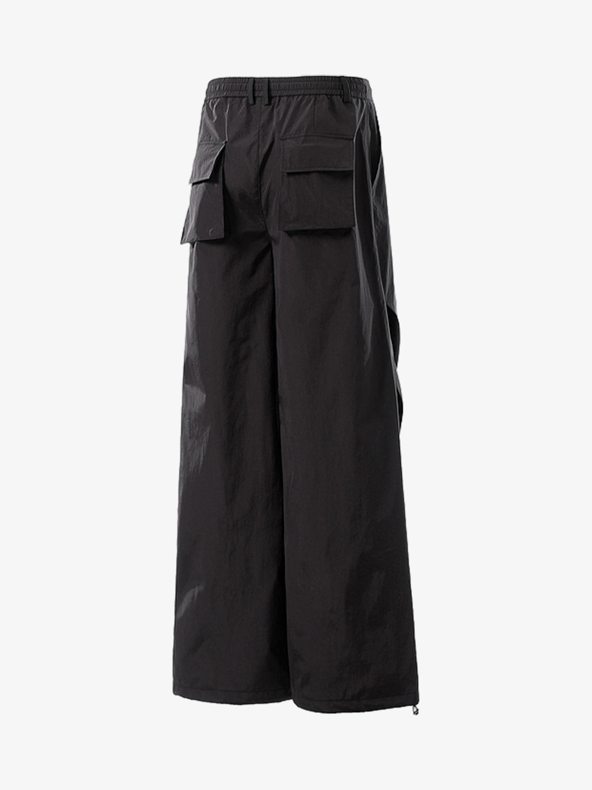Vintage Drawstring Draped Embroidered Wide Leg Pants 