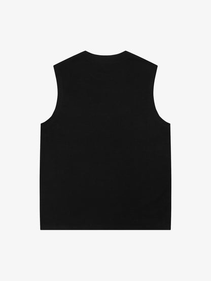 Dark Portrait Print Vest