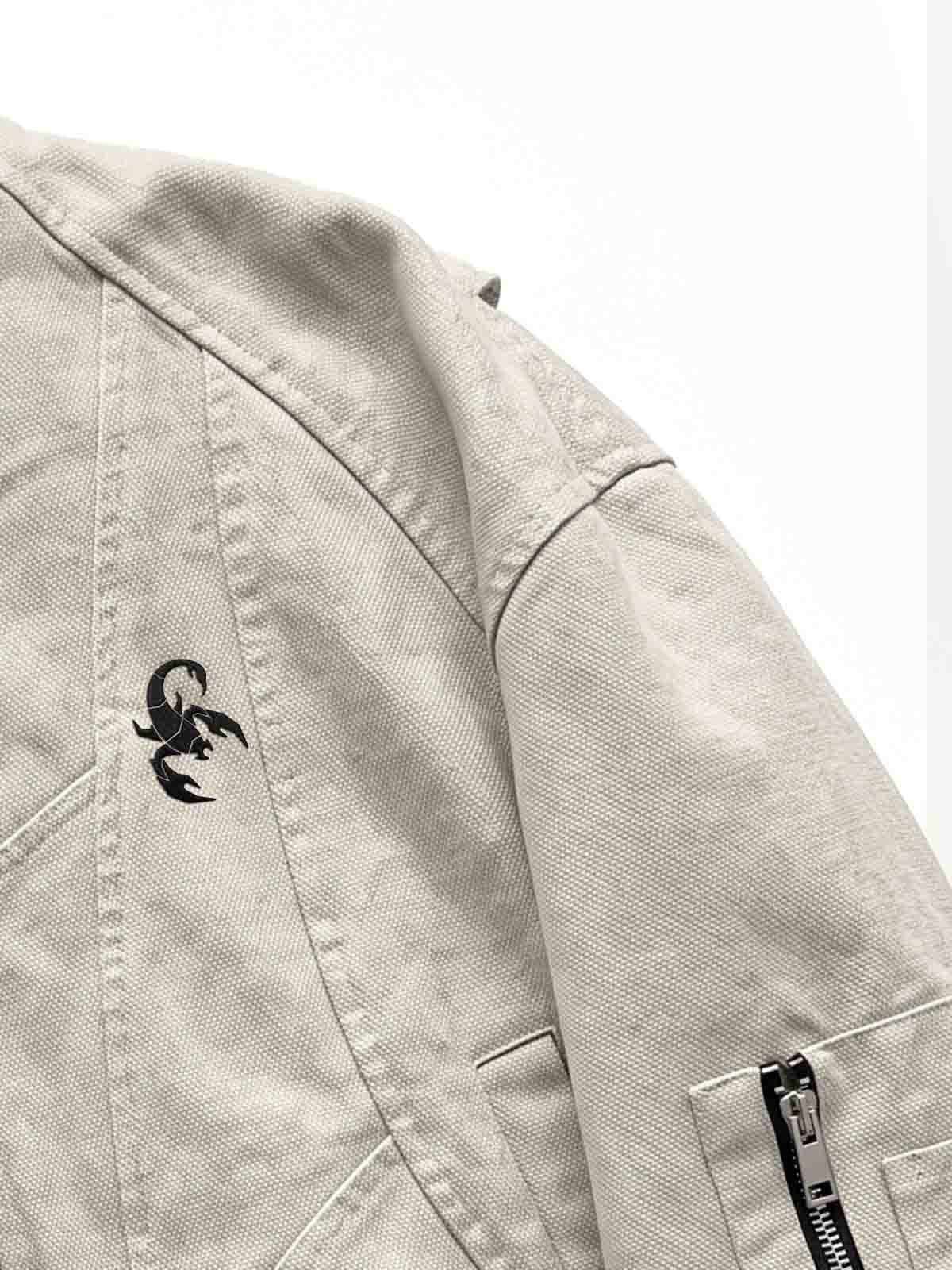 Washed Deconstructed Multi-Pocket Hooded Jacket