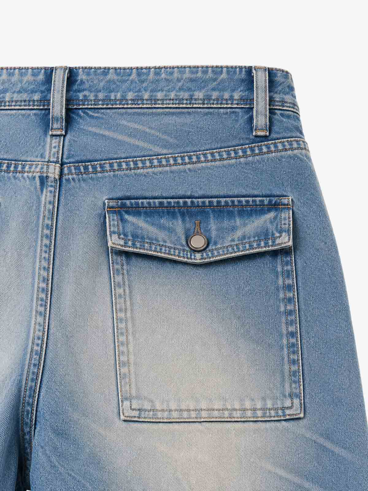 Multi-Pocket Wide-Leg Jeans