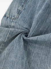 Vintage Cargo Pocket Washed Barrel Jeans 
