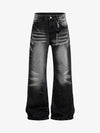 Distressed Washed Jeans