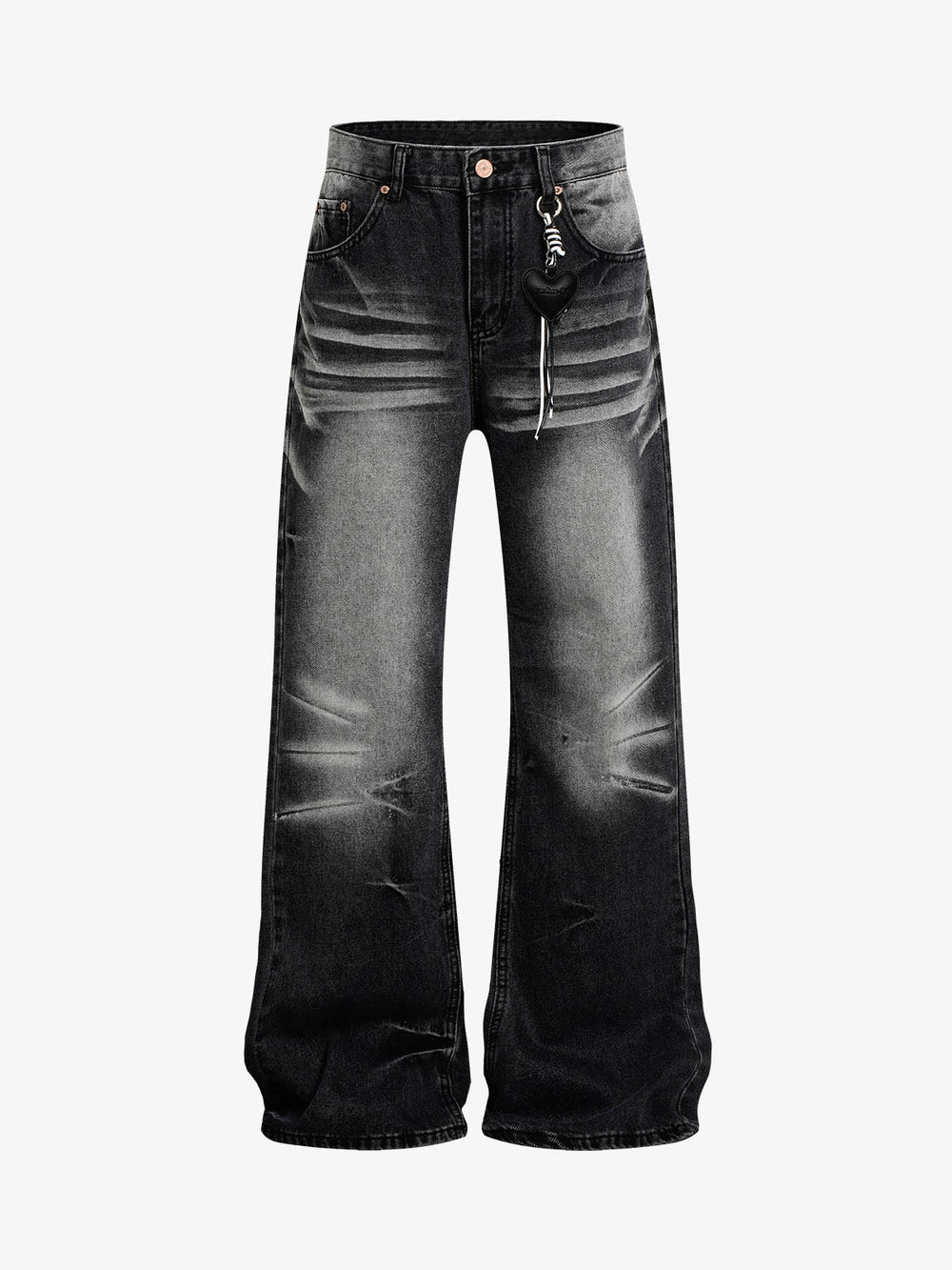 Distressed Washed Jeans