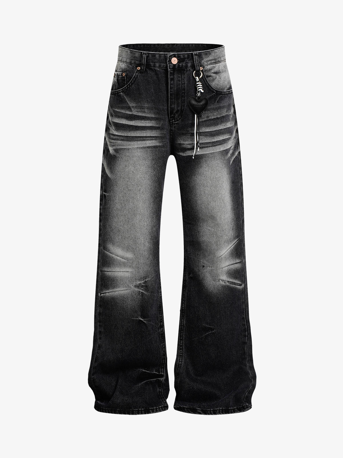 Jeans délavés et usés