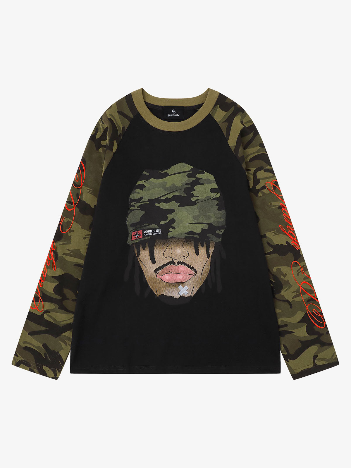 Langarmshirt mit Camouflage-Motiv