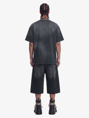 Cross Flag Graphic Washed T-Shirt 