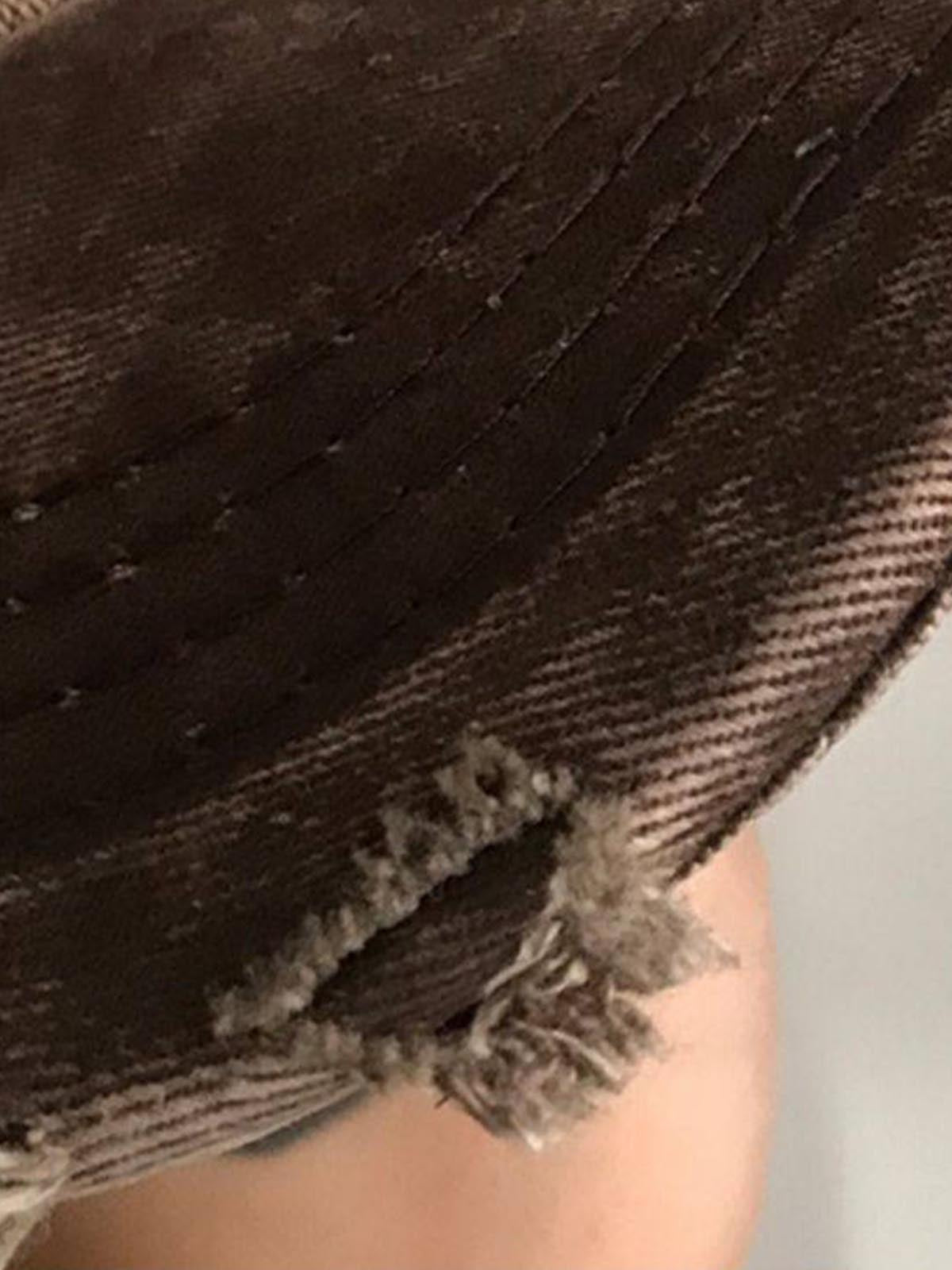 Washed Distressed Frayed Brim Baseball Cap 