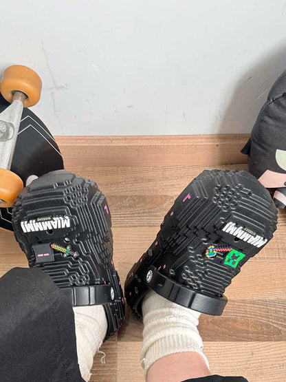 Pixel Design Non-Slip Clogs