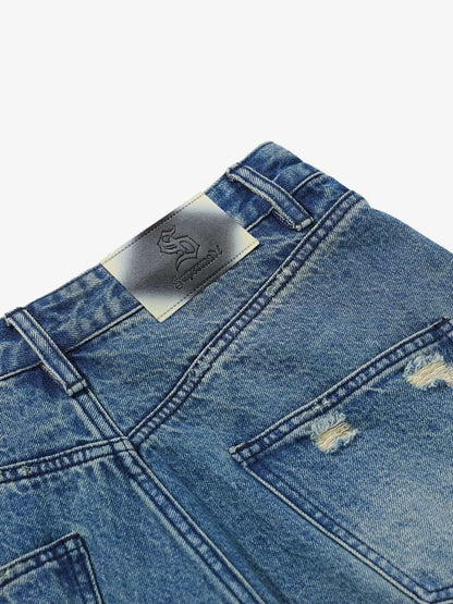 High-Waisted Wide-Leg Cargo Pants with Unique Pocket Design 