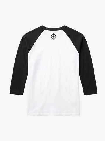 Logo Graphic Tailored-Fit 5/8 Raglan Sleeve Top
