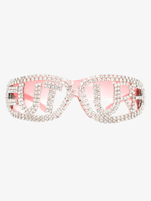 Rhinestone Embellished Sunglasses