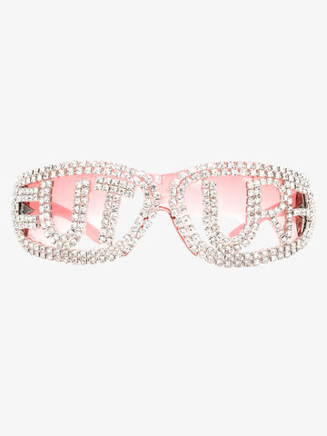 Rhinestone Embellished Sunglasses