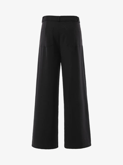 High Street Belt Pleated Flared Scimitar Pants 