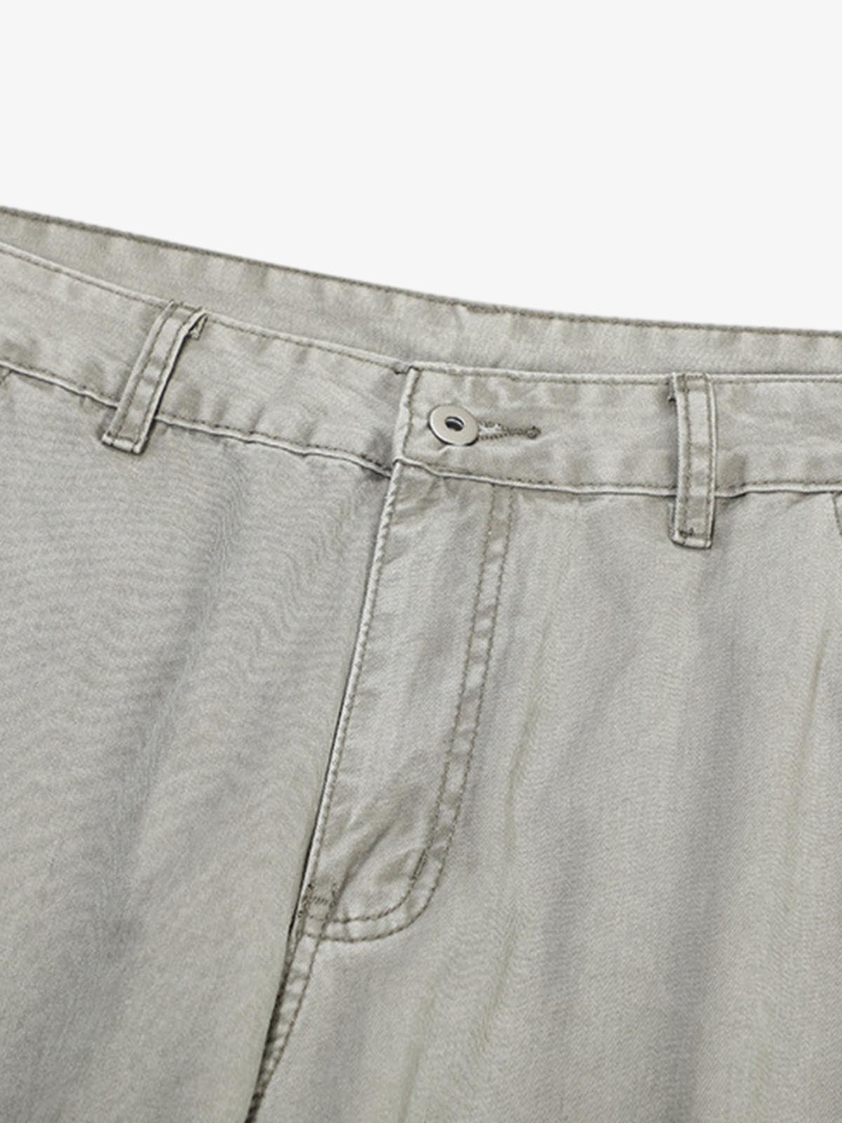 Wide-Leg Cargo Pants with Unique Pocket Design for Casual Style 