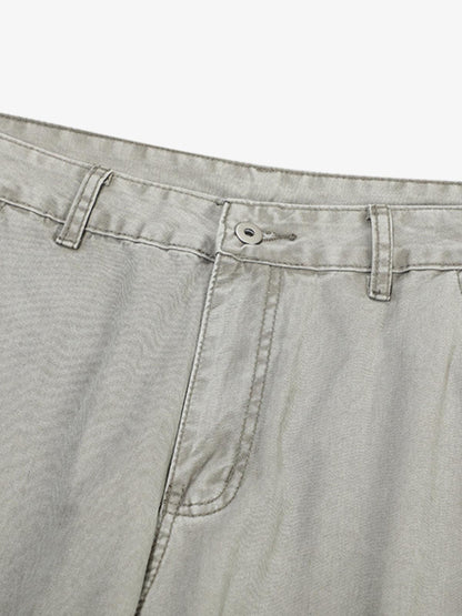Wide-Leg Cargo Pants with Unique Pocket Design for Casual Style 