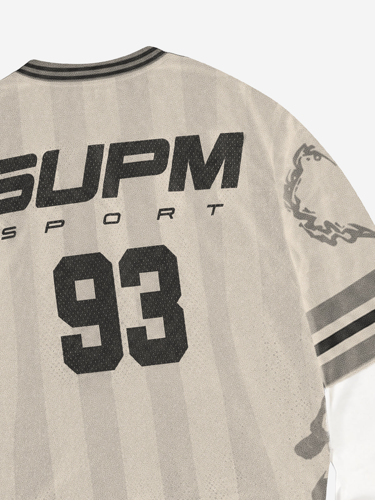 3D Graphic Jersey Long Sleeve Tee