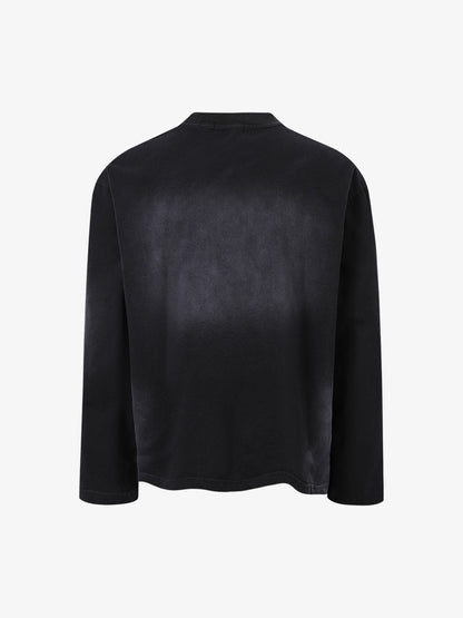 Skeleton Bull Graphic Long Sleeve T-Shirt - Perfect for Casual and Streetwear Styles 