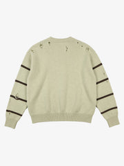 Distressed '23' Appliqué Boxy Fit Sweater