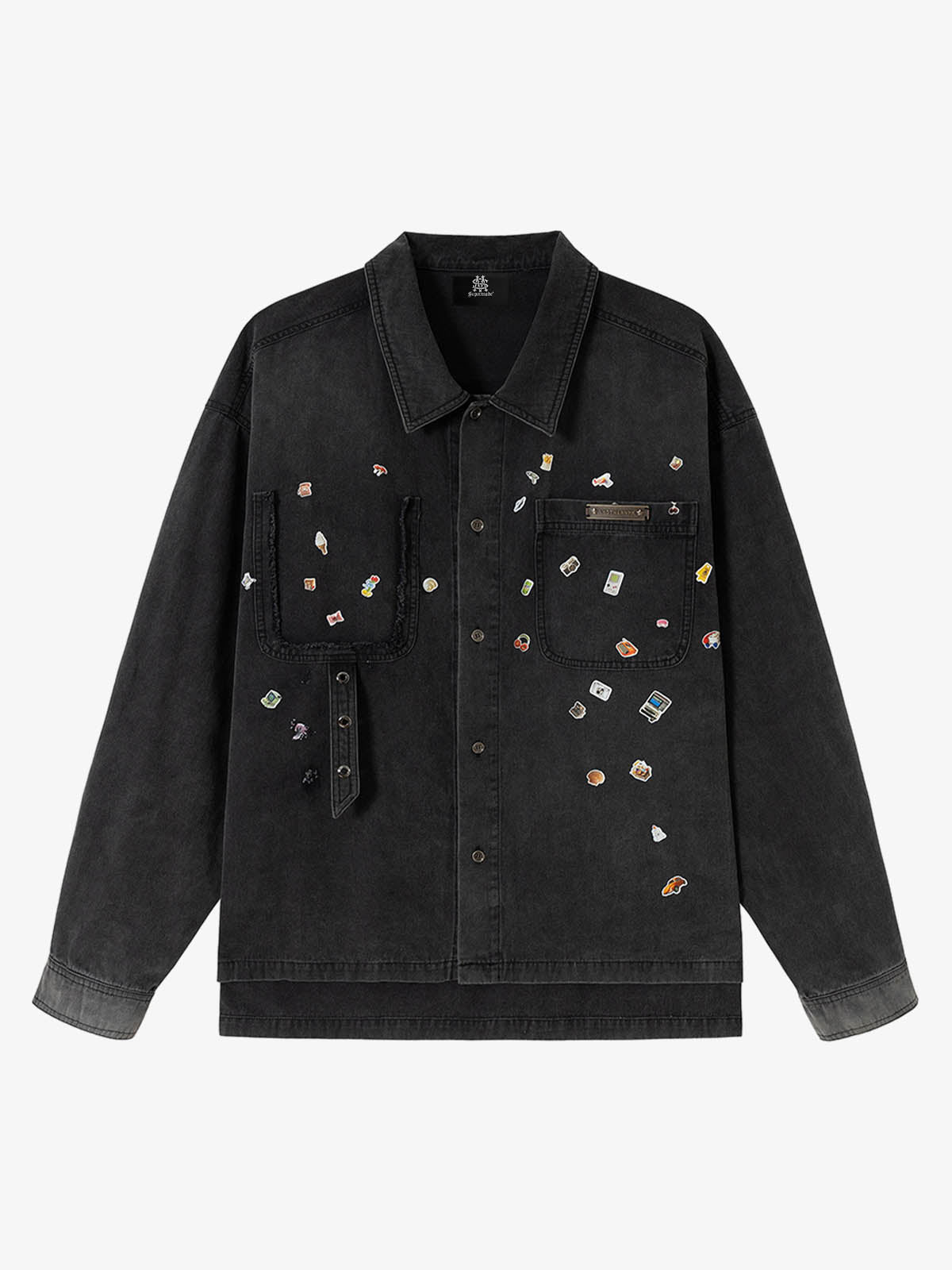 Stylish Embellished Denim Jacket for Men - Perfect for Casual and Trendy Looks 