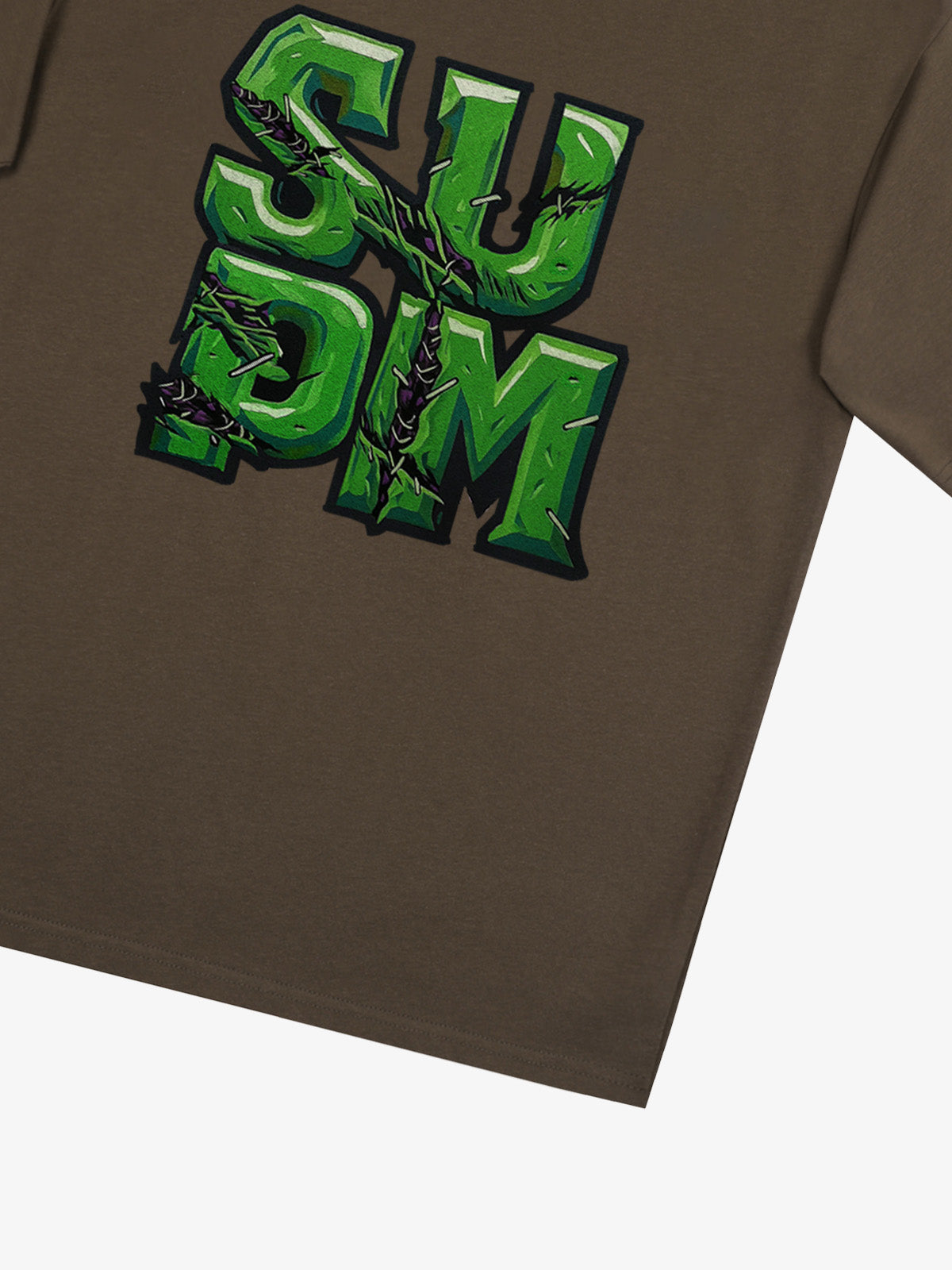 Supermade Street Green Thorn Font T-Shirt 