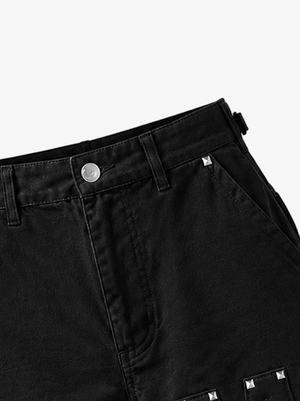 Studded Appliqué Cargo Shorts