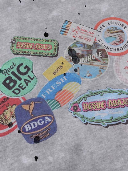 Retro Fun Print T-Shirt Set 