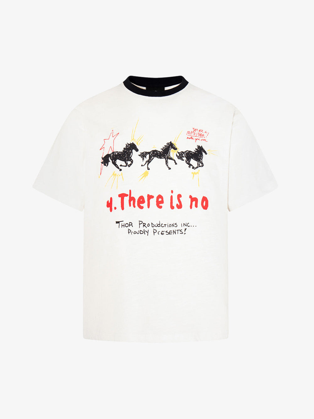 Horse Graffiti Graphic Print T-Shirt 