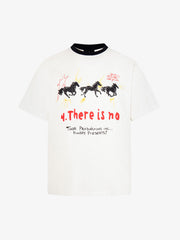 Horse Graffiti Graphic Print T-Shirt 