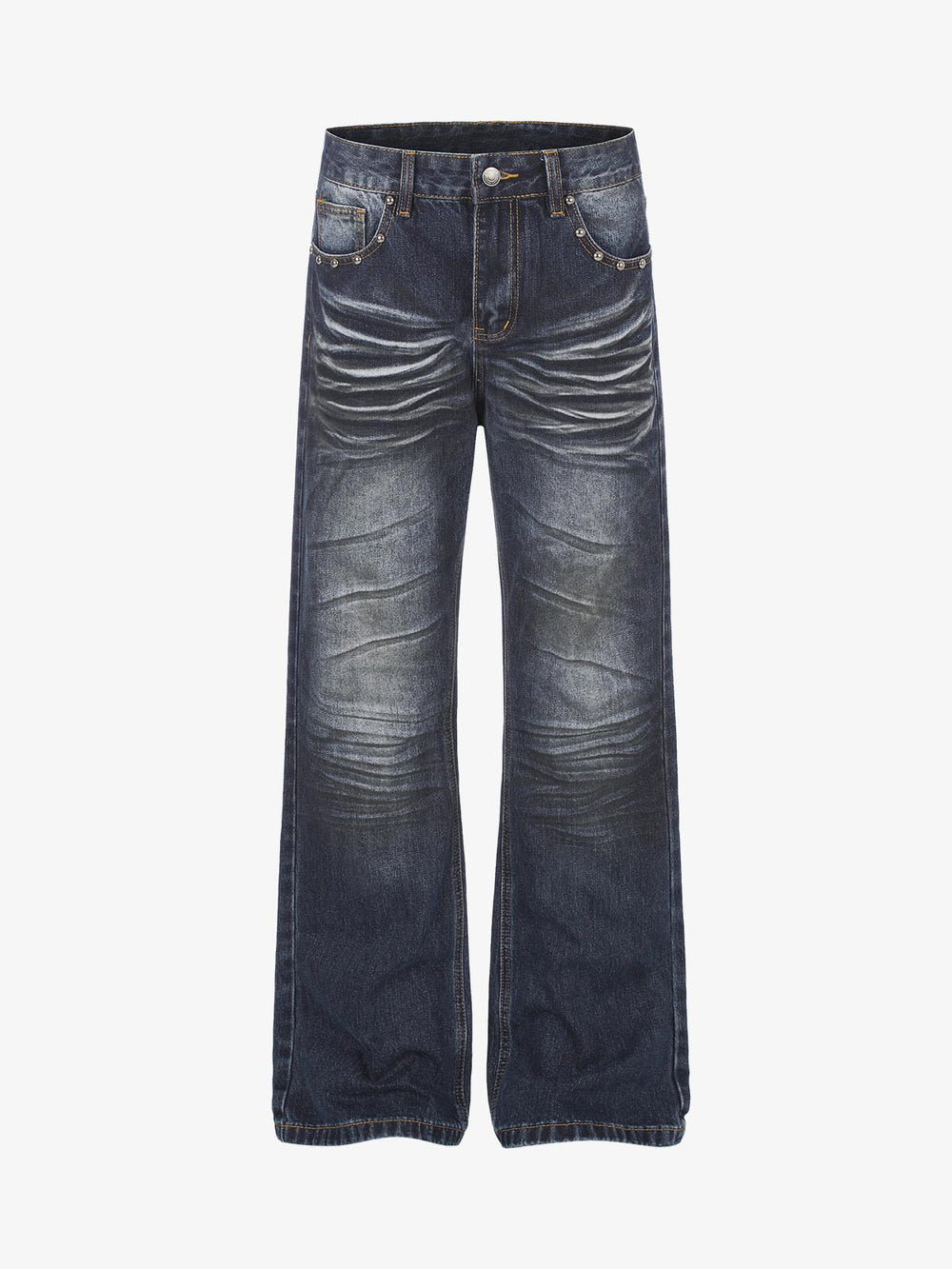Union Jack Graphic Washed Distressed Jeans
