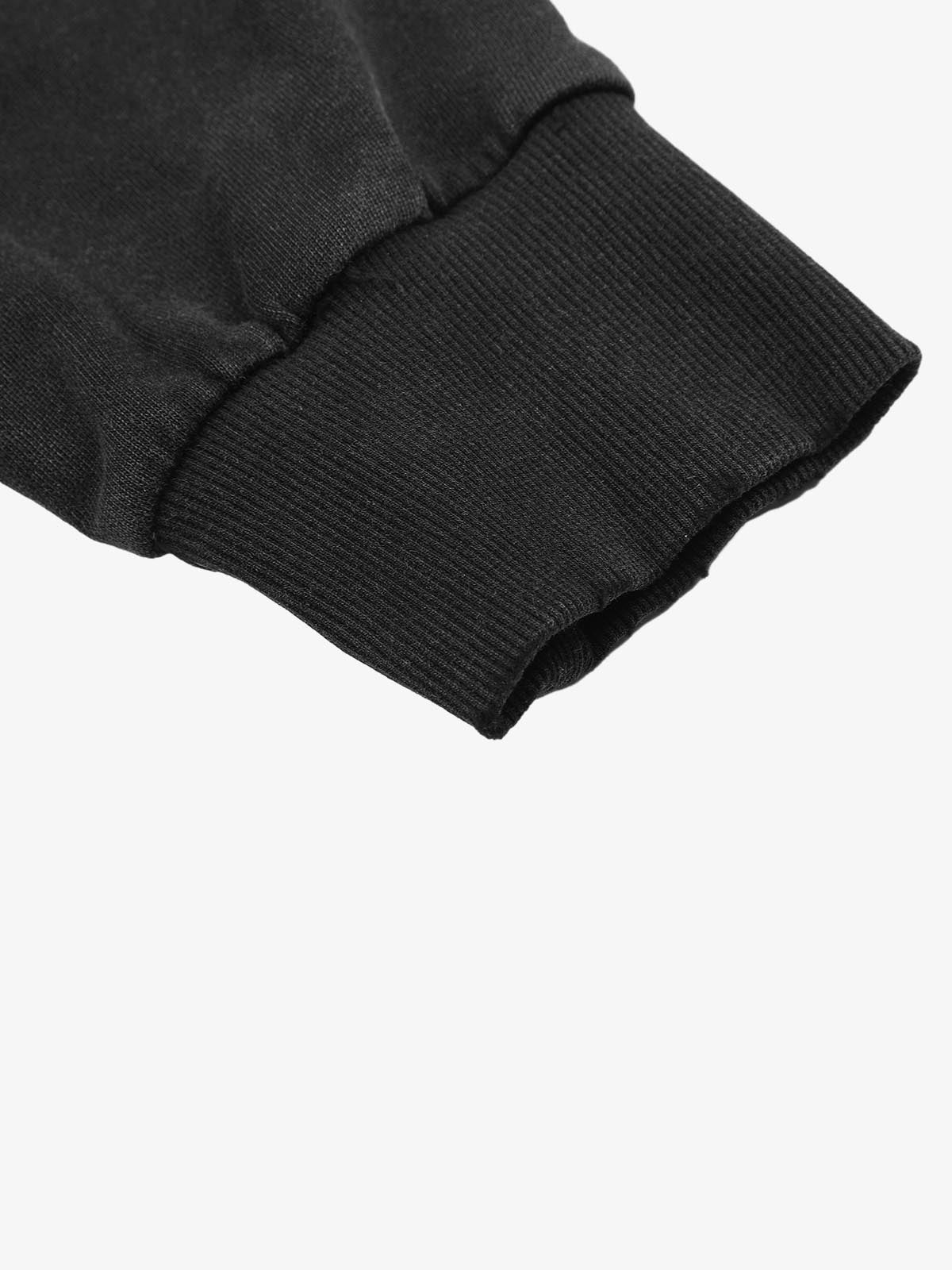 Distressed Boxy Fit Zip-Up Hoodie