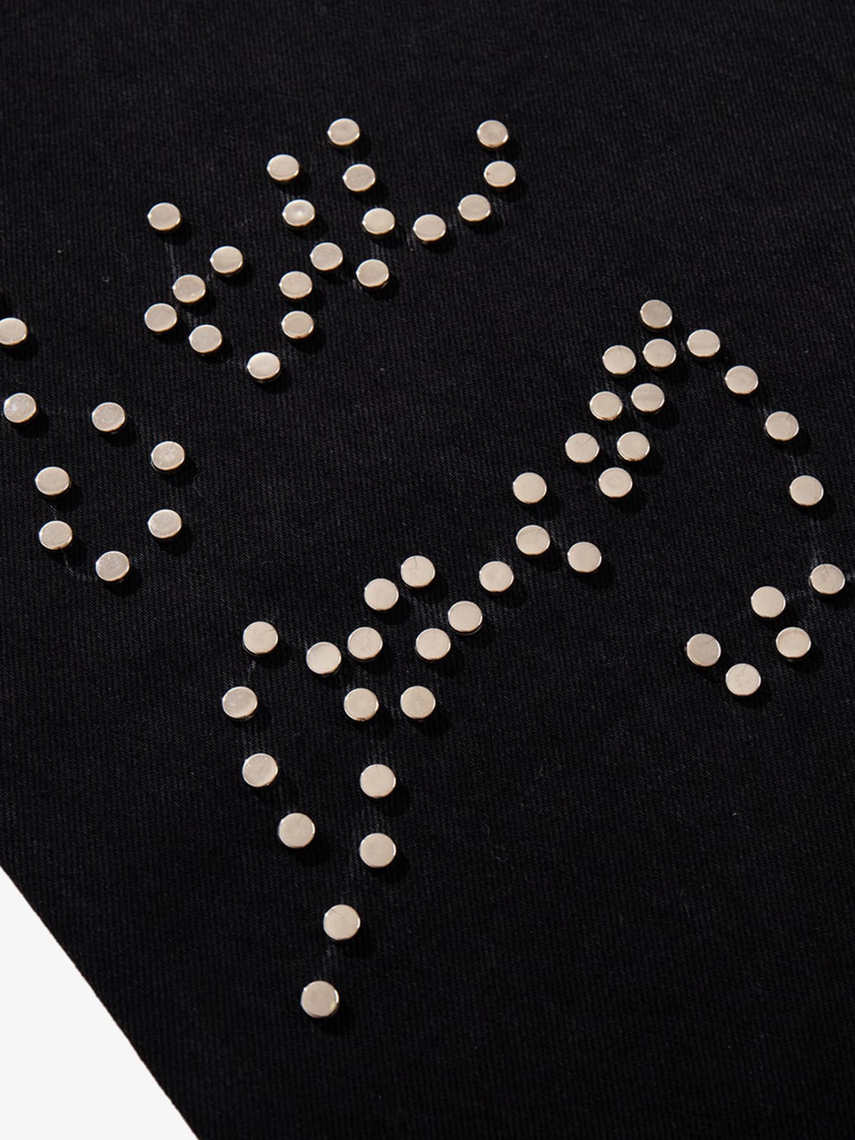 Retro Rhinestone Leopard Patch Music Note Straight Jeans 