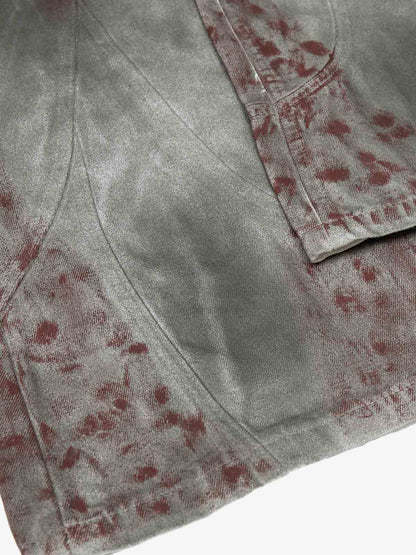 Distressed Vintage Wash Wide Leg Denim Jeans