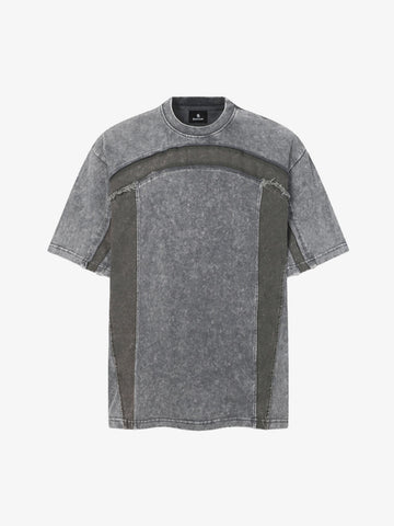Panel Stitch Cotton T-Shirt 