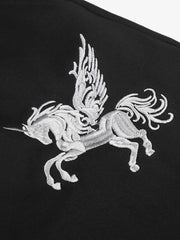 Flag Graphic Embroidered Sweatpants