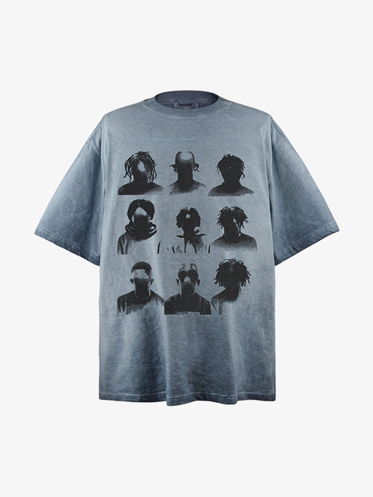 Cotton Oversized Graphic T-Shirt with Vintage Portrait Print for Men Women Streetwear Fashion 