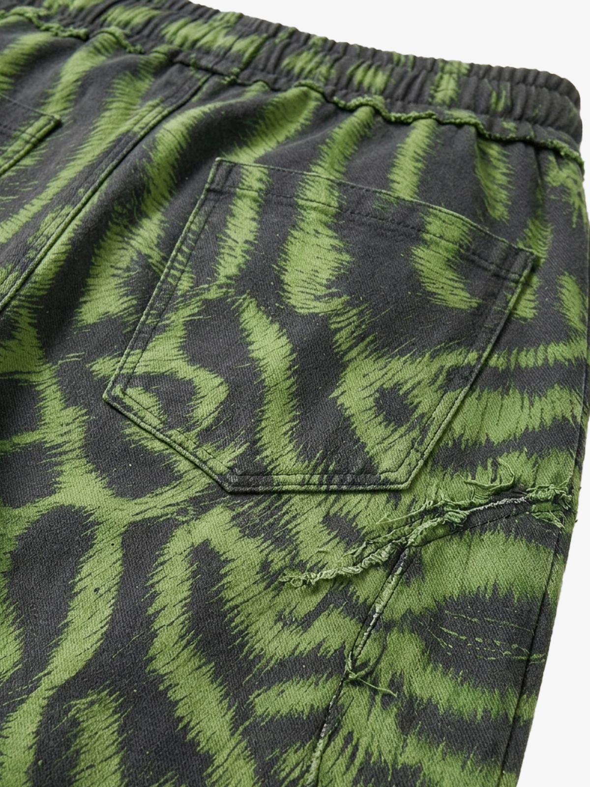 Neon Tiger Stripe Zip Hoodie & Sweatpants Set