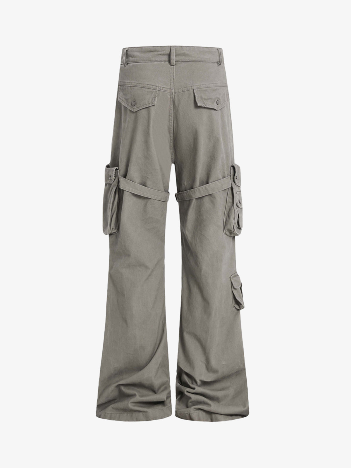 Multi-pocket Cargo Flared Pants 
