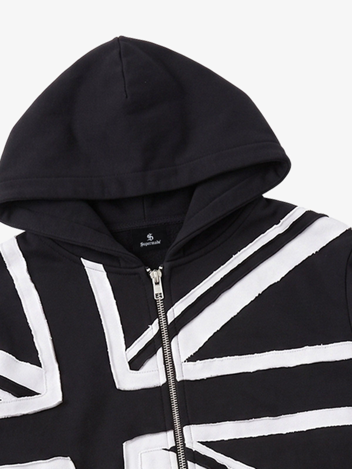 Street Style Union Jack Appliqué Hoodie