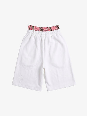 Logo Embroidery Double Waist Shorts