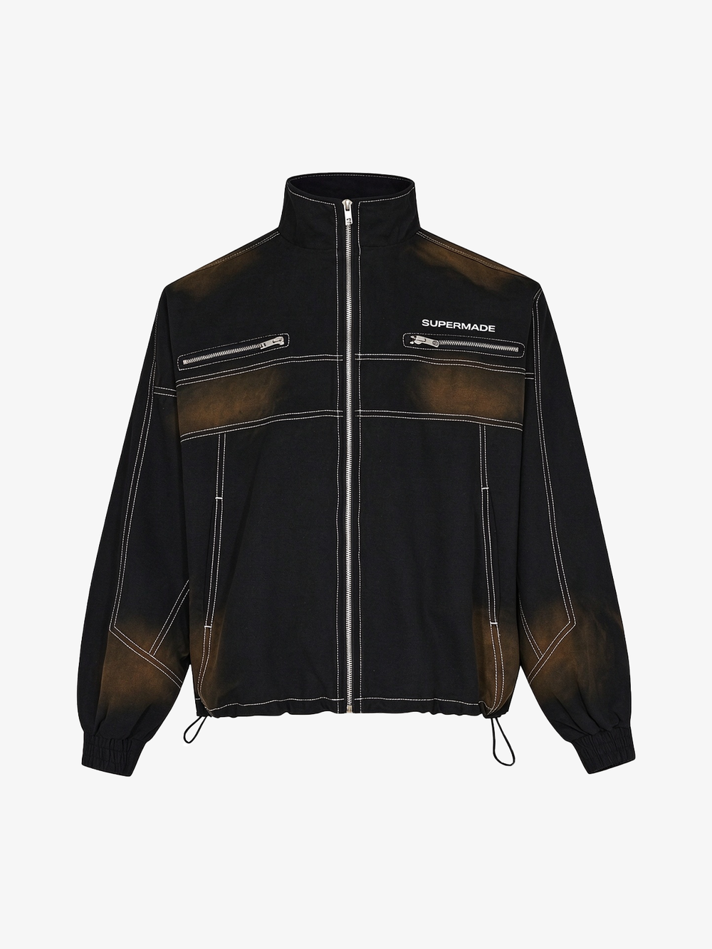 Spray-Washed Multi-Zip Jacket