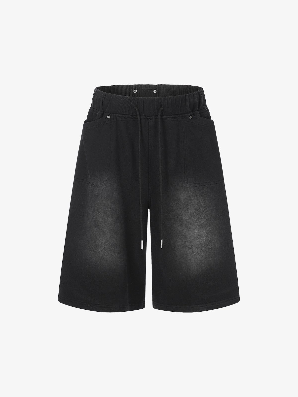 Shorts mit Kordelzug und Used-Look